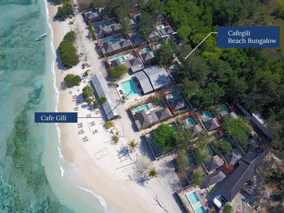Bungalow Cafe Gili Beachfront Gili Meno Exterior photo